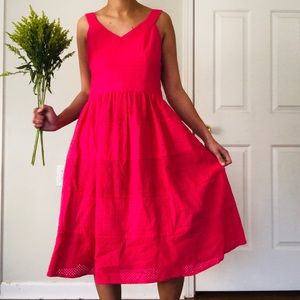 ANTHROPOLOGIE: donnamorgan, pink eyelet, tealength